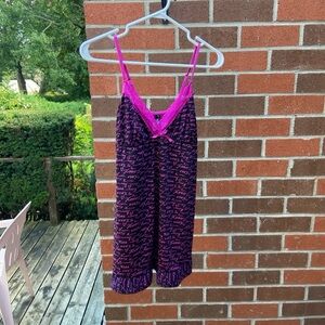 Pink and black Y2K babydoll Slip